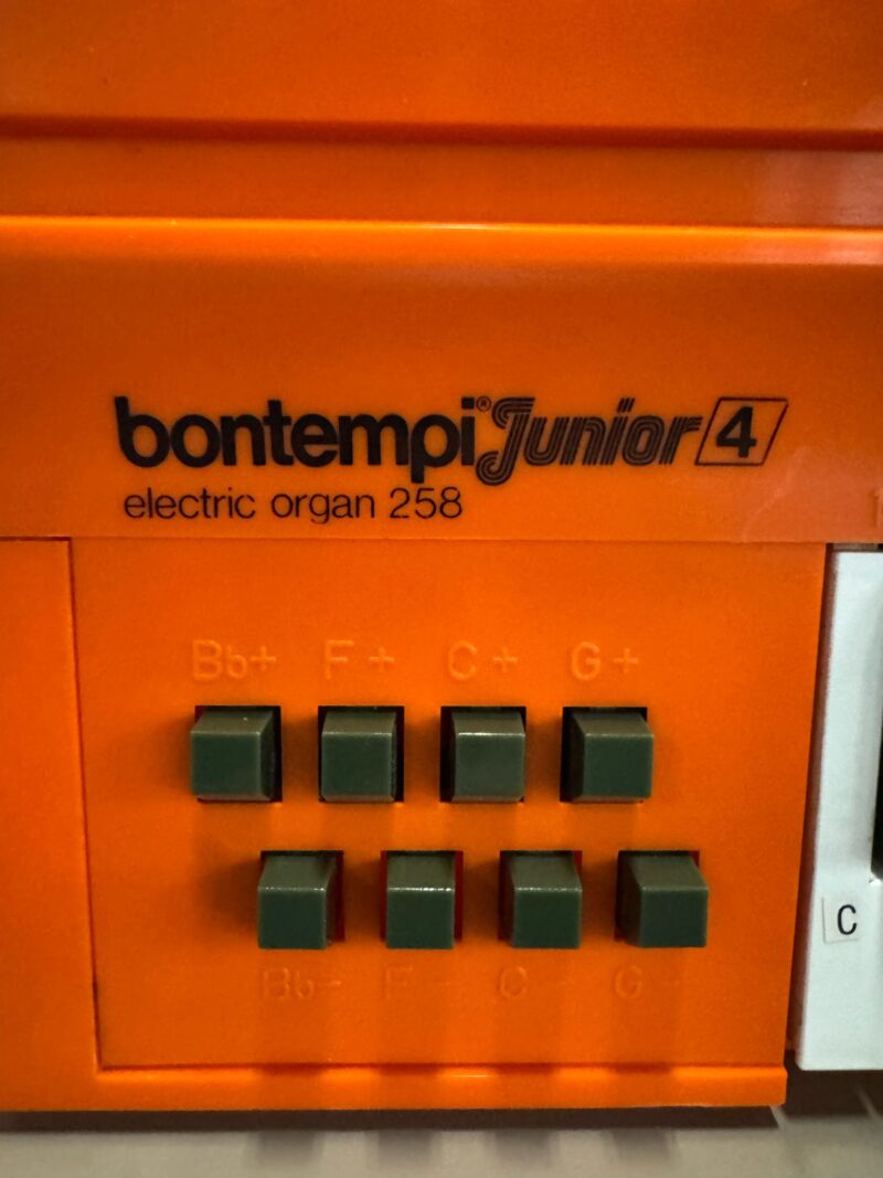 Vintage Bontempi junior Keyboard onderstel chrome - Afbeelding 2