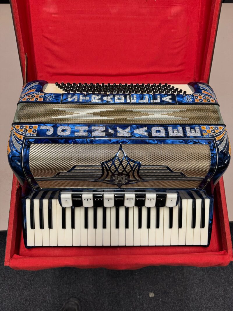 Trek harmonica (accordeon) van John Kadee in degelijke koffer - Afbeelding 2