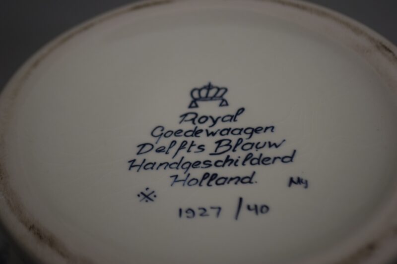 Royal Goedewaagen Handbeschilderde Delftsblauwe Vazen (Paar) – Gelimiteerde Editie 1927/40 - Afbeelding 5
