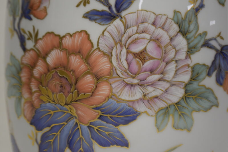 Kaiser Germany porseleinen vaas "Duchesse" van L. Nossek - decoratief bloem- en geometrisch ontwerp - Afbeelding 3