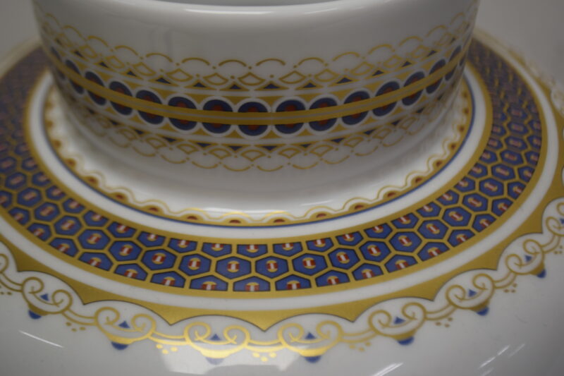 Kaiser Germany porseleinen vaas "Duchesse" van L. Nossek - decoratief bloem- en geometrisch ontwerp - Afbeelding 2