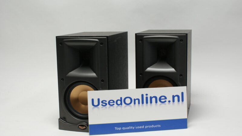 Klipsch boekenplankluidsprekers – Premium audiopaar met koperen conus