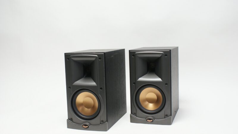 Klipsch boekenplankluidsprekers – Premium audiopaar met koperen conus - Afbeelding 4