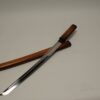 Japans Tanto-zwaard met houten Saya - handgesmeed stalen lemmet - Afbeelding 2