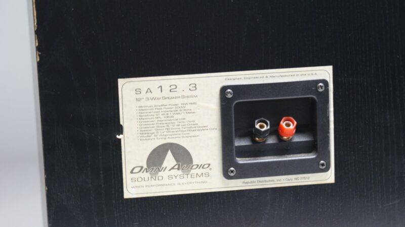 Omni Audio SA 12.3 Vintage 3-weg vloerstaande luidsprekers – 200W piekvermogen - Afbeelding 8