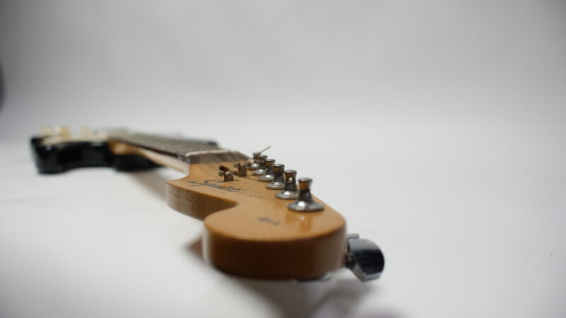 Squier Stratocaster van Fender – Zwart (1996, Gemaakt in China) - Afbeelding 4