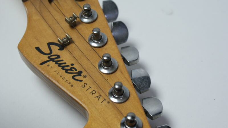 Squier Stratocaster van Fender – Zwart (1996, Gemaakt in China) - Afbeelding 5