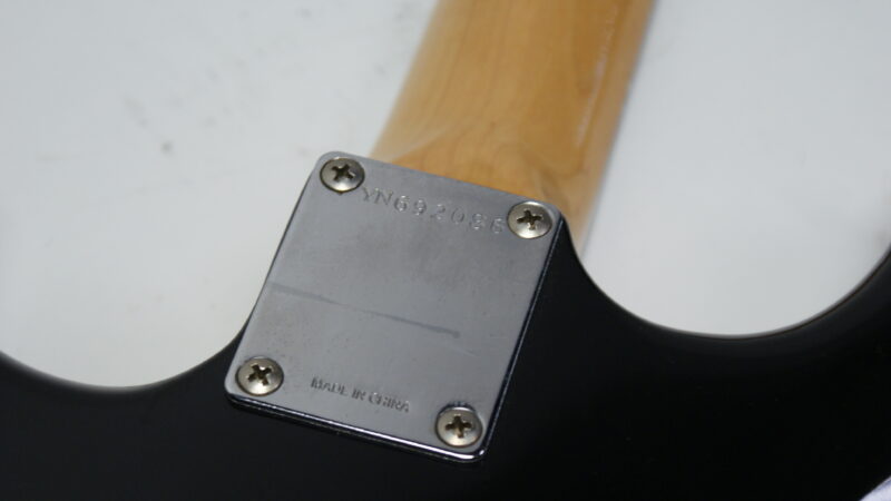 Squier Stratocaster van Fender – Zwart (1996, Gemaakt in China) - Afbeelding 7