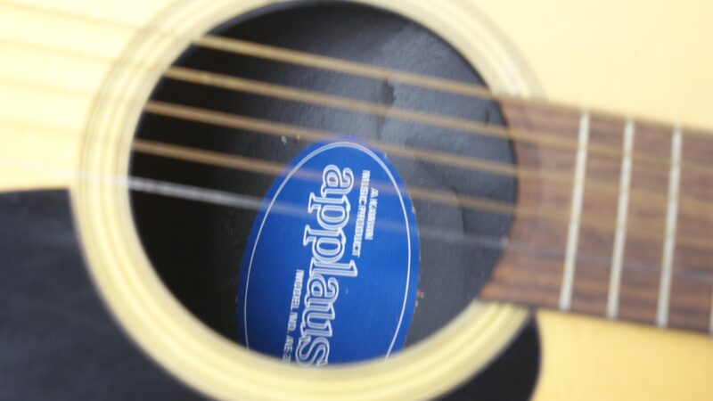 Applause AE-35 akoestische gitaar van Ovation – ronde achterkant met harde koffer - Afbeelding 6