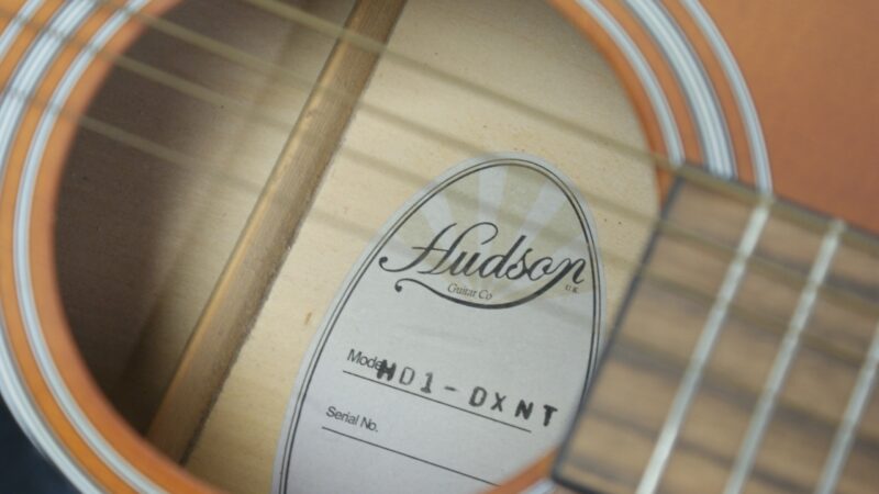 Hudson HD1-DXNT Dreadnought akoestische gitaar – natuurlijke satijnen afwerking - Afbeelding 4