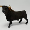 Vintage Spaanse stierenfiguur met realistische vacht en hoorns - Afbeelding 4