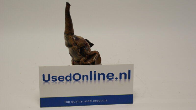 Corradini Italië Vintage Olifantenbeeldje met Kettinghalsband – Handgemaakt