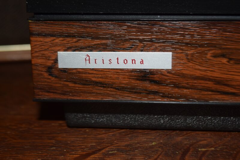 Vintage Aristona AR 8728/04P stereo platenspeler met luidsprekers – klassieke houtafwerking - Afbeelding 2