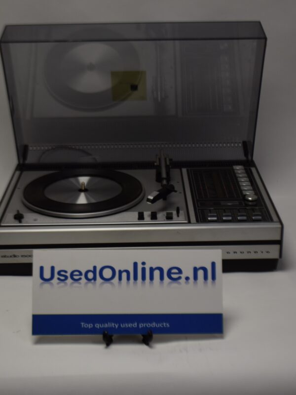 Grundig Studio 1500 HiFi platenspelersysteem – Vintage alles-in-één met FM/AM-radio (zonder cassette)