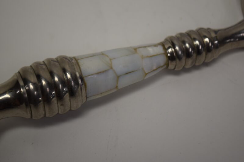 Vintage vergrootglas met decoratief inleghandvat - Afbeelding 3