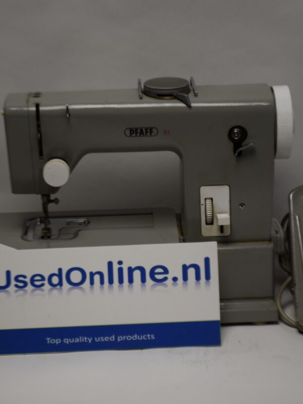 PFAFF 91 Heavy-Duty elektrische naaimachine met origineel pedaal – Vintage Duitse techniek