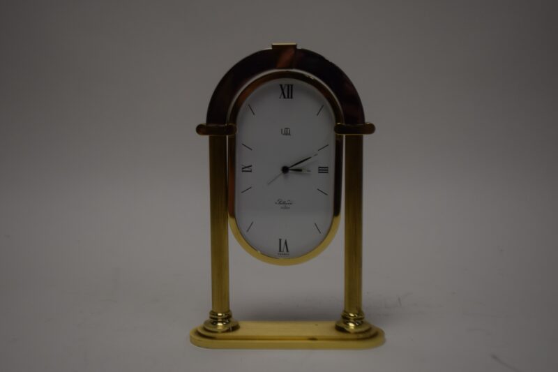 Palladio de Jaccard Vintage Franse Schoorsteenklok – Gouden Afwerking - Afbeelding 2