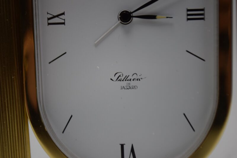 Palladio de Jaccard Vintage Franse Schoorsteenklok – Gouden Afwerking - Afbeelding 5