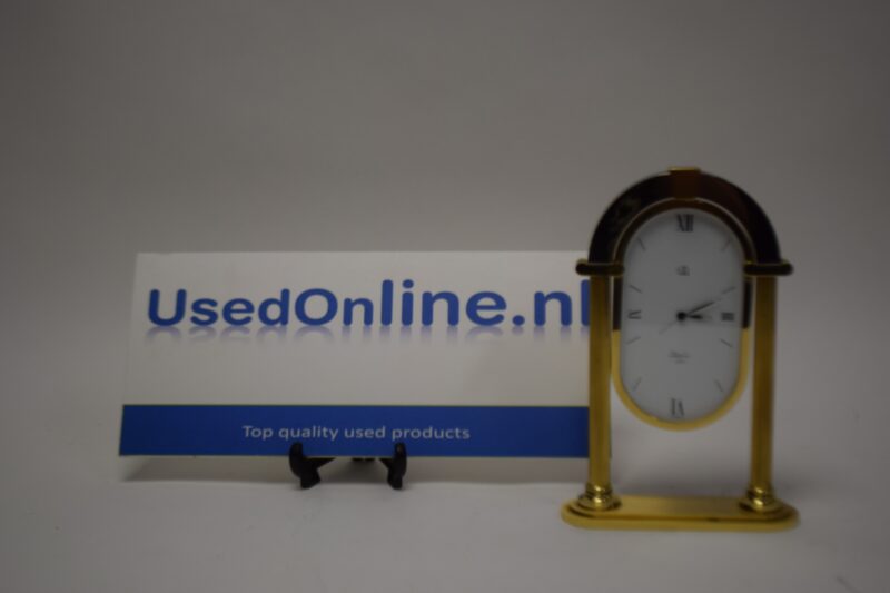 Palladio de Jaccard Vintage Franse Schoorsteenklok – Gouden Afwerking