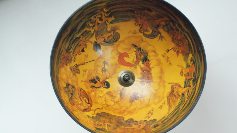Vintage Wereldbol Bar Globe – Houten Drinks Kast op Wieltjes – 17e-eeuwse Kaartstijl - Afbeelding 5