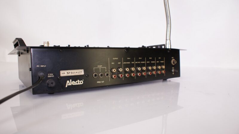 Alecto PRO-147 Stereo Mixer met Auto-Start & Microfoon - Afbeelding 6