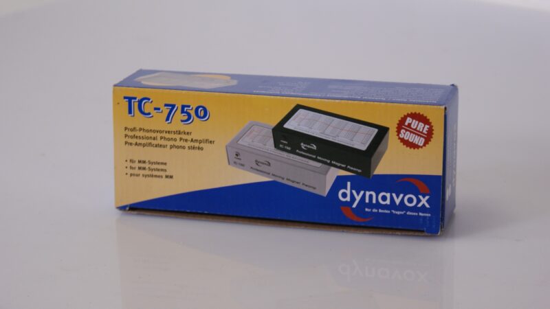 Dynavox TC-750 Phono Voorversterker – MM Pre-Amp in Zilver