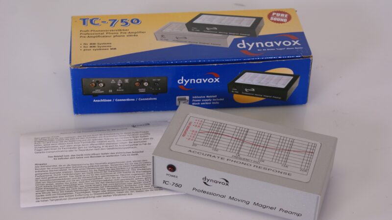 Dynavox TC-750 Phono Voorversterker – MM Pre-Amp in Zilver - Afbeelding 3