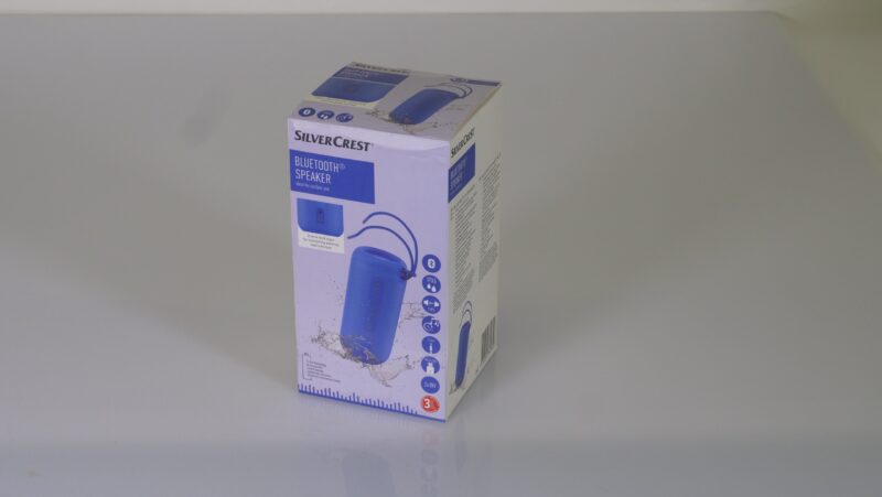 SilverCrest Bluetooth® buitenluidspreker – waterdicht en draagbaar (blauw)