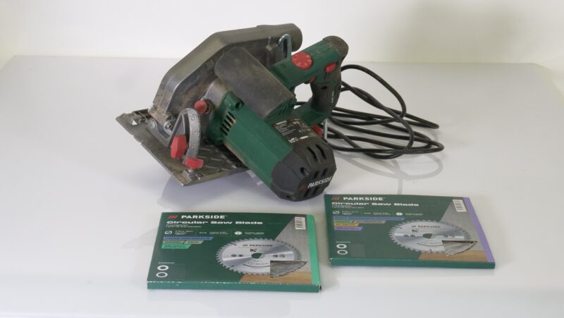 Parkside PKS 1350 E4 Cirkelzaag – 1350W Elektrische Handzaag met 2 Extra Zaagbladen - Afbeelding 3