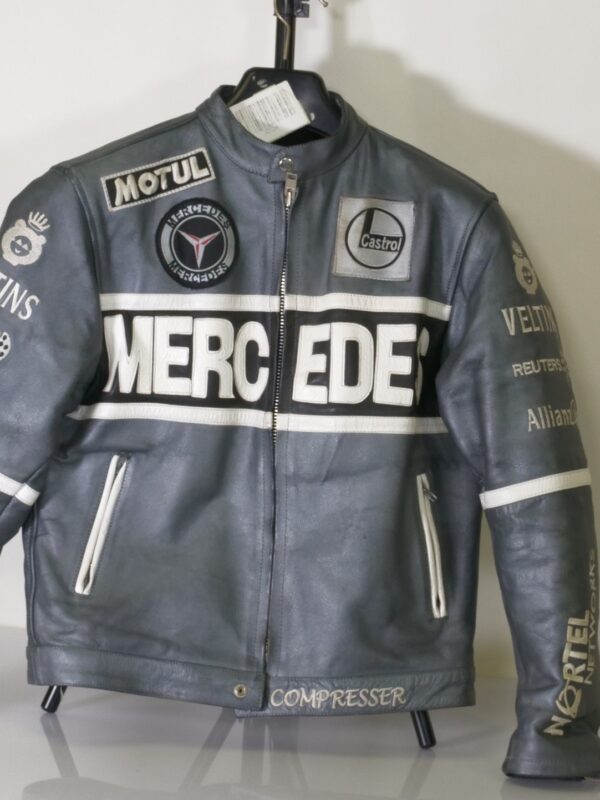 Mercedes AMG Racing Team leren jas – Sponsoreditie (echt leer)