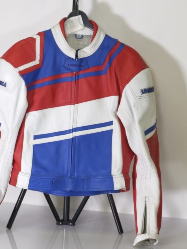Lookwell Tri-Color leren motorracepak (set van jas en broek)
