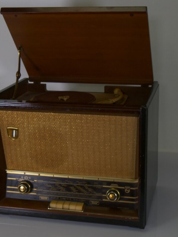 Philips H4X64A Radio-Phono Meubel – Decoratief Vintage Buizenradio Meubel (Niet Werkend)