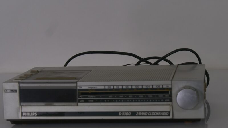 Philips D-3300 Vintage 2-Band Klokradio – FM/AM Digitaal Wekradio (Jaren '80)