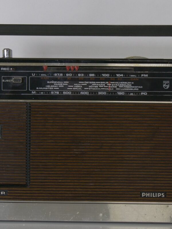 Philips RR 332 Radiorecorder – Werkende Vintage FM/AM Radio met Cassettedeck (Jaren '70)