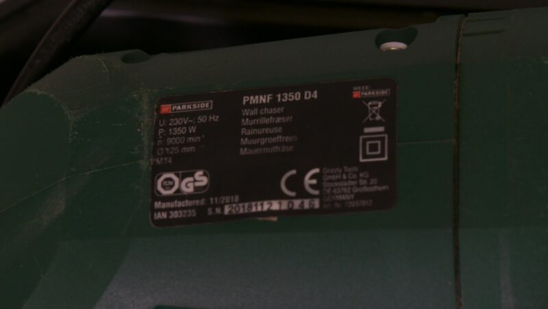 Parkside PMNF 1350 D4 Muurfrees 1350W – Incl. Koffer - Afbeelding 4