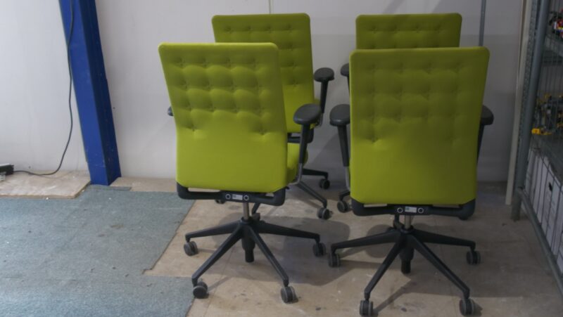 Vitra Bureaustoelen Groen – Ergonomische Designstoelen met Armleuningen - Afbeelding 2