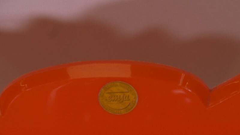 Keukenset oranje vintage (5-delig) – jaren 60-70 – Emsa & Gerda - Afbeelding 2