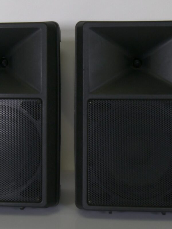 Actieve PA-speakerset met ingebouwde mixer – 2 stuks – 250W per speaker