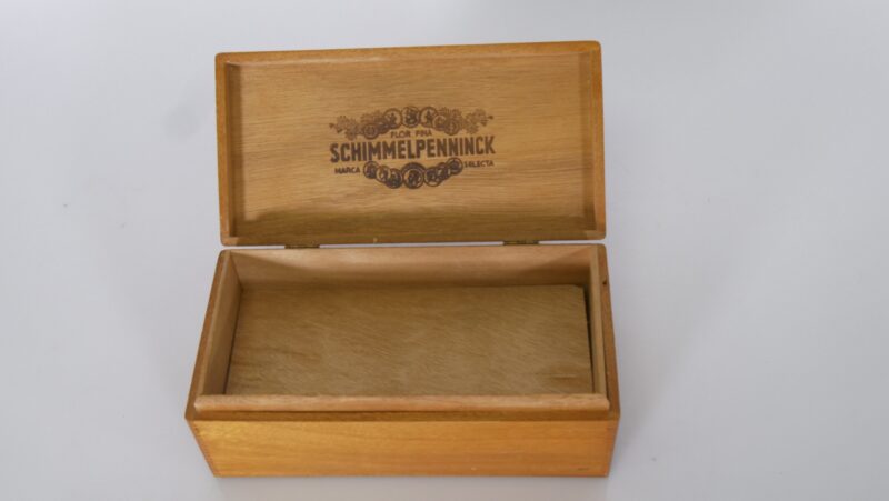 Vintage Schimmelpenninck Muziekdoosje – Moulin Rouge – Werkend Mechanisme – Houten Sigarenkistje - Afbeelding 2