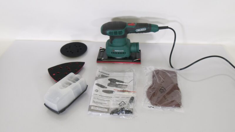 Parkside PMFS 200 B2 – 3-in-1 multifunctionele schuurmachine (compleet in werkende staat)
