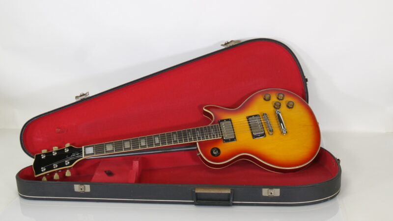 Les Paul Custom stijl elektrische gitaar met koffer – Sunburst afwerking - Afbeelding 3