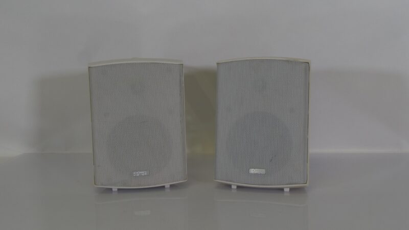 APart SDQ5PIR actieve stereo luidsprekerset – wit, met wandmontage