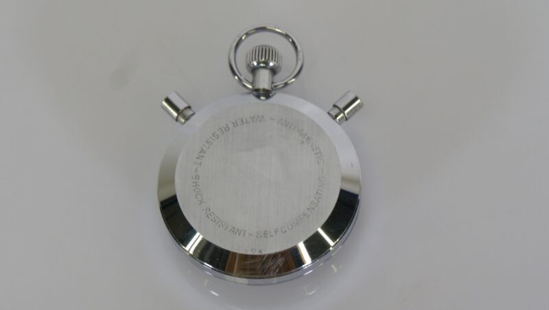 HanHart mechanisch analoog stopwatch – chroom, vintage model - Afbeelding 2