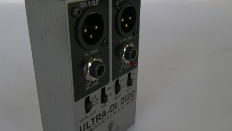 Behringer Ultra-DI DI20 – Professionele 2-Kanaals Actieve DI-Box/Splitter - Afbeelding 4