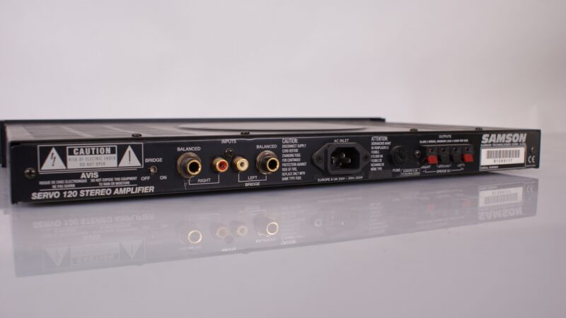 Samson Servo 120 Stereo Versterker (1U Rack) - Afbeelding 7