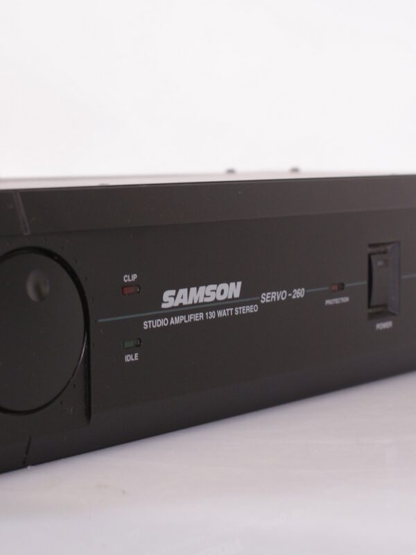Samson Servo 260 – Studio Eindversterker (2x130W Stereo, Rackmount)