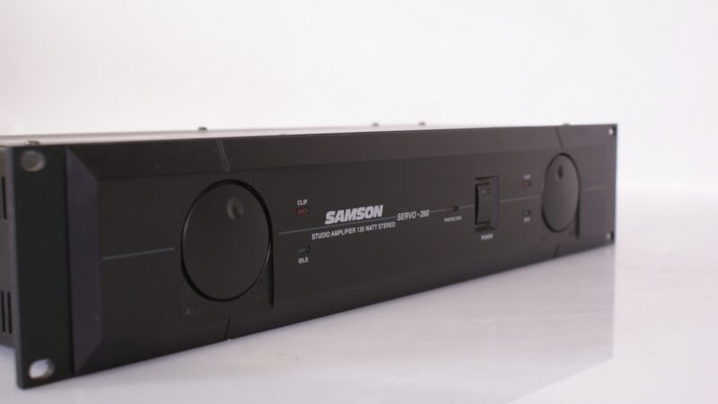 Samson Servo 260 – Studio Eindversterker (2x130W Stereo, Rackmount)