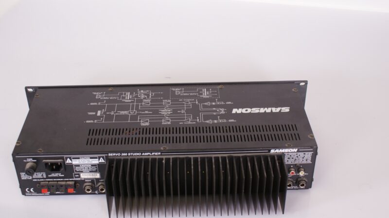 Samson Servo 260 – Studio Eindversterker (2x130W Stereo, Rackmount) - Afbeelding 6