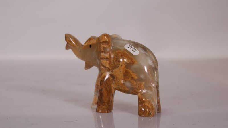 Verzameling Miniatuur Olifanten – Glas, Steen, Metaal & Keramiek (15 stuks) - Afbeelding 40