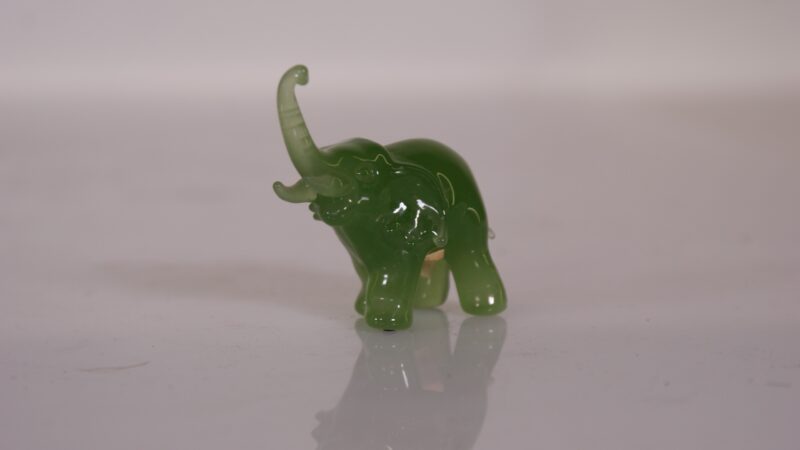 Verzameling Miniatuur Olifanten – Glas, Steen, Metaal & Keramiek (15 stuks) - Afbeelding 7